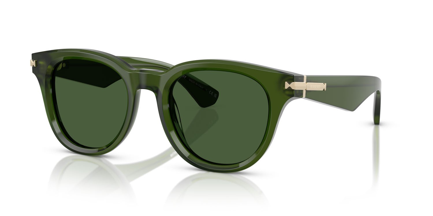 Occhiali da sole Burberry BE 4439 (414871) colore verde forma rotondo lenti verde scuro