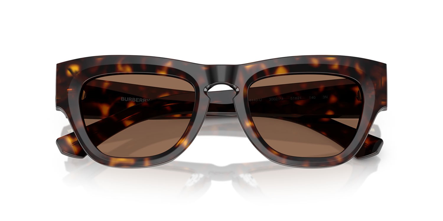 Sonnenbrillen Burberry BE 4440U (300273) farbe havana scuro form unregelmäßig gläser marrone scuro