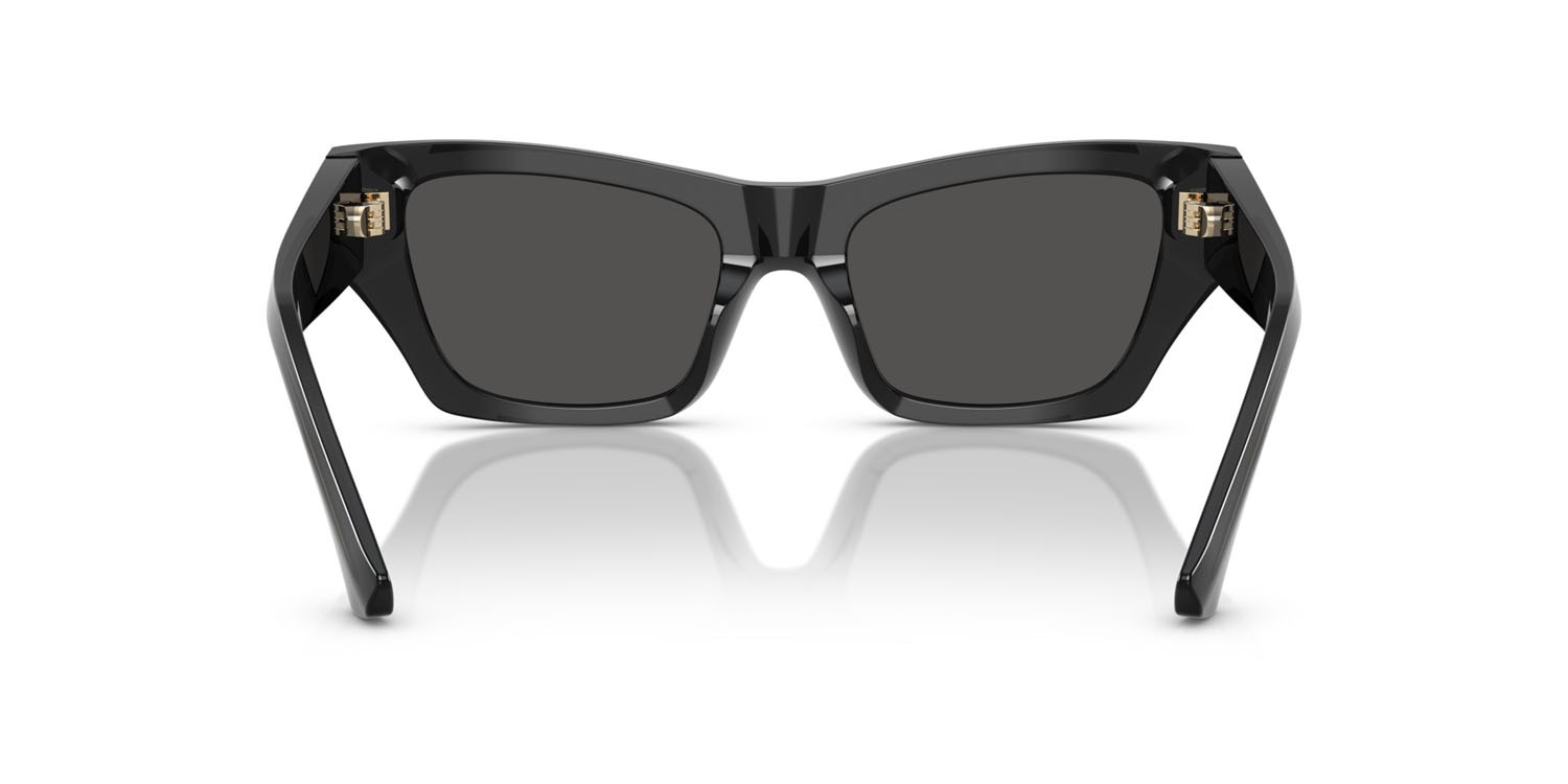 Sunglasses Burberry BE 4441U (411287) color grigio shape cat eye lenses grigio scuro