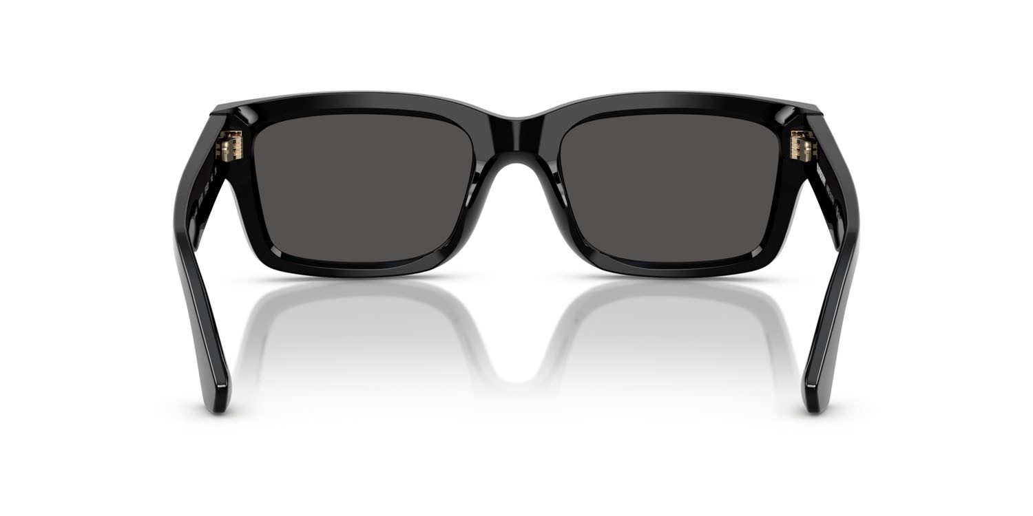 Sunglasses Burberry BE 4443 (300187) color nero shape rectangle lenses grigio scuro