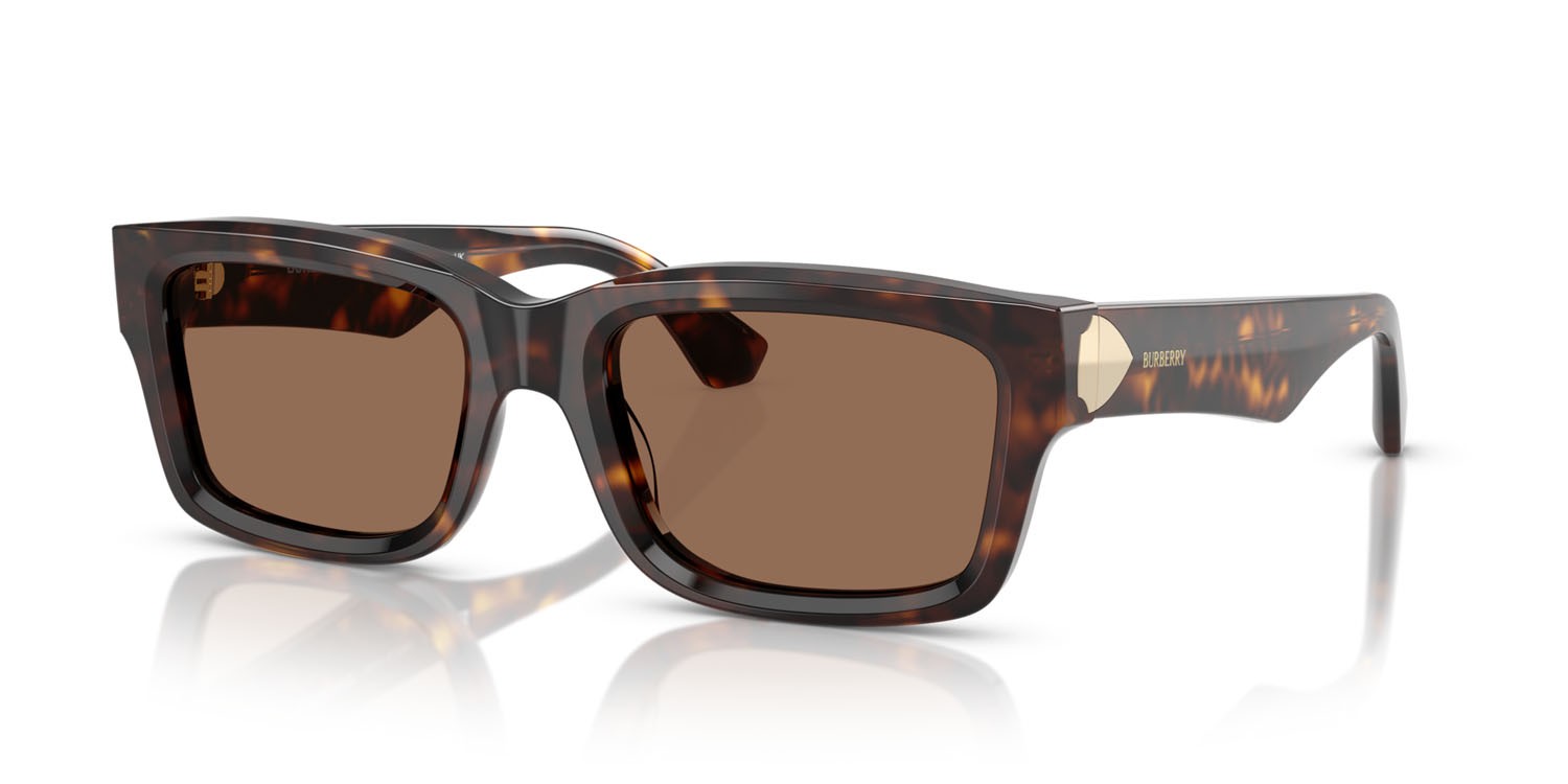 Occhiali da sole Burberry BE 4443 (300273) colore havana scuro forma rettangolare lenti marrone scuro