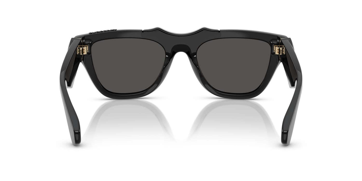 Sunglasses Burberry BE 4445U (411287) color grigio shape square lenses grigio scuro
