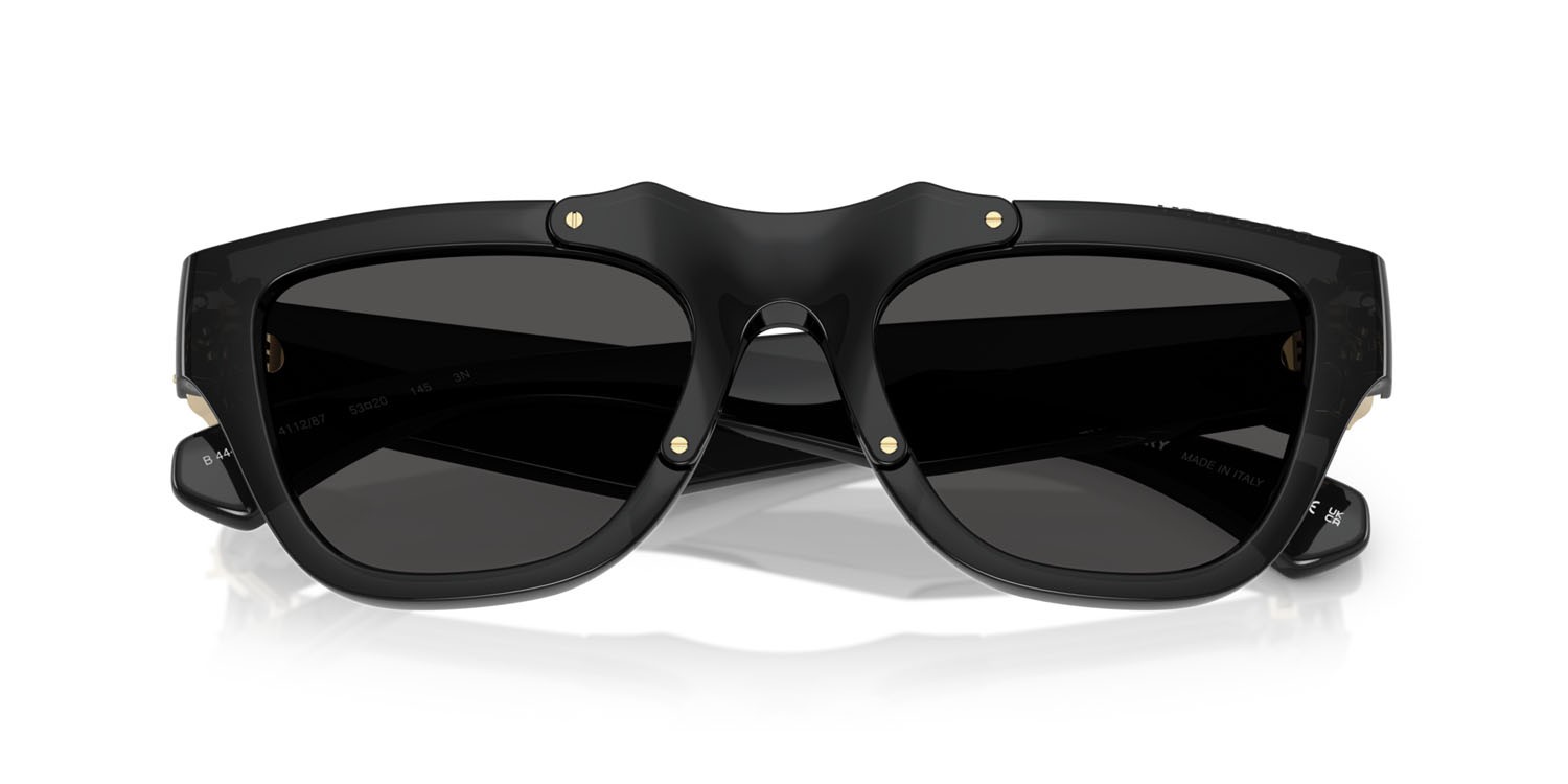 Sunglasses Burberry BE 4445U (411287) color grigio shape square lenses grigio scuro