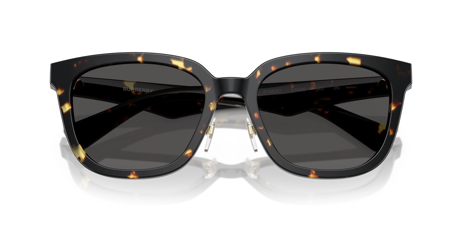 Sonnenbrillen Burberry BE 4446D (410687) farbe havana scuro form quadratisch gläser grigio scuro