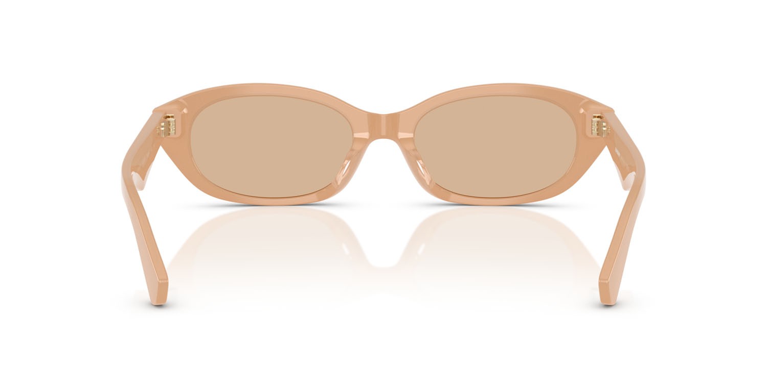 Occhiali da sole Burberry BE 4447D (415073) colore beige forma ovale lenti marrone scuro