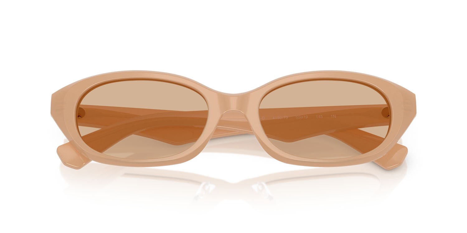 Occhiali da sole Burberry BE 4447D (415073) colore beige forma ovale lenti marrone scuro