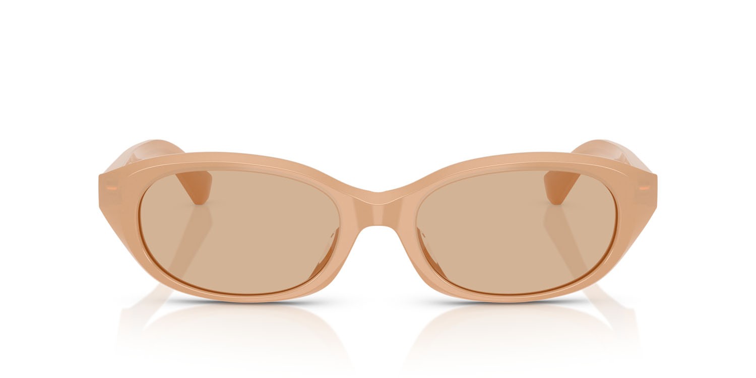 Occhiali da sole Burberry BE 4447D (415073) colore beige forma ovale lenti marrone scuro