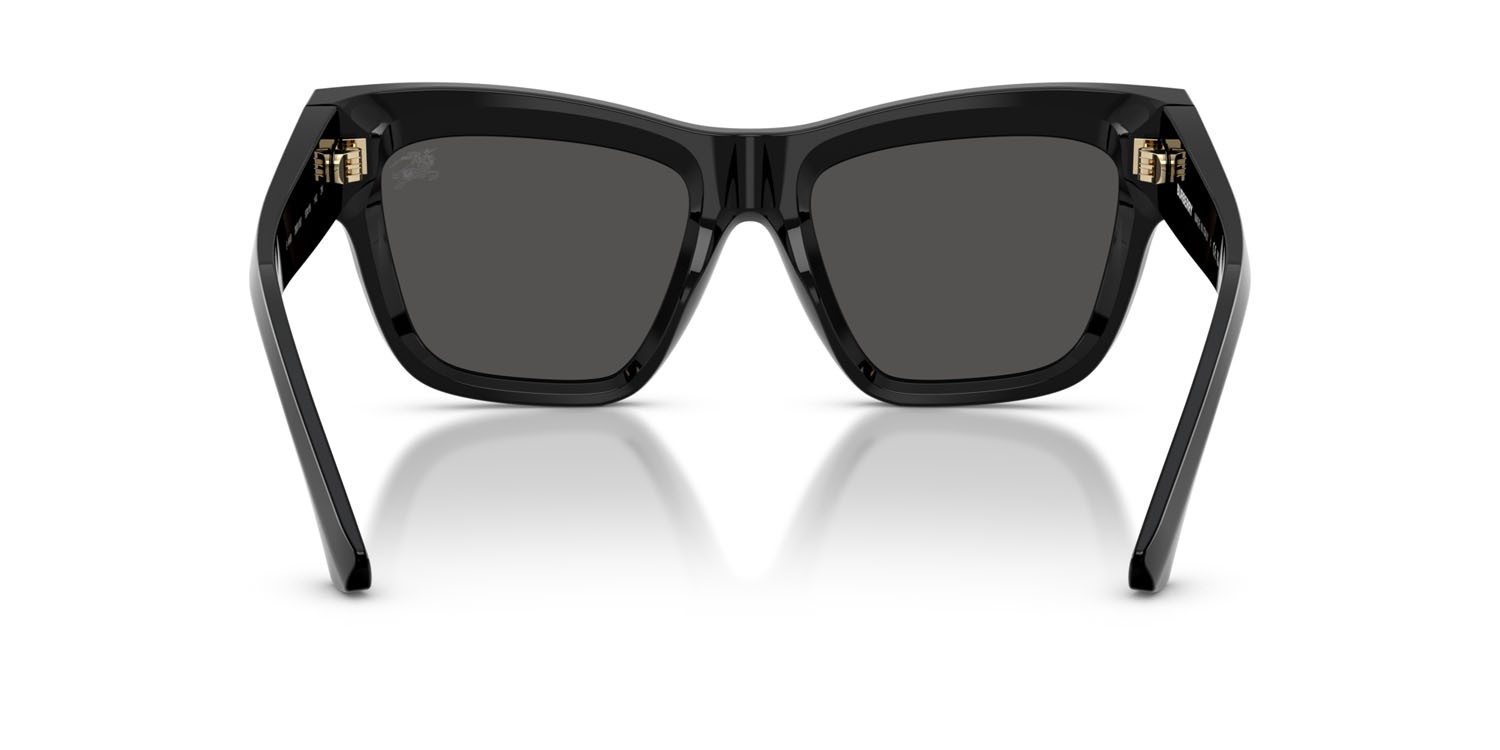 Sunglasses Burberry BE 4449 (300187) color nero shape square lenses grigio scuro