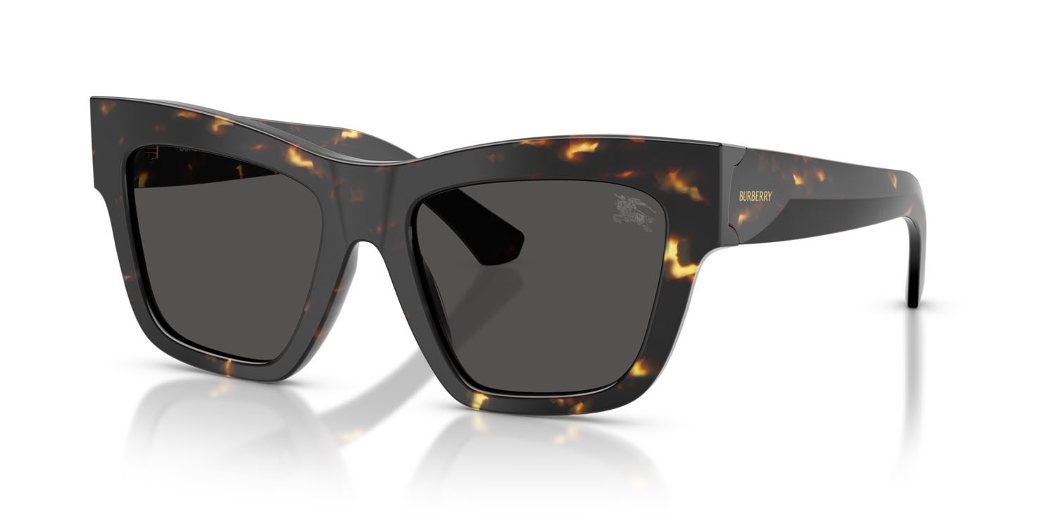 Sunglasses Burberry BE 4449 (410687) color havana giallo shape square lenses grigio scuro