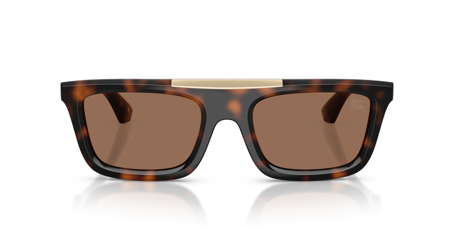 Occhiali da sole Burberry BE 4451U (300273) colore havana scuro forma rettangolare lenti marrone scuro