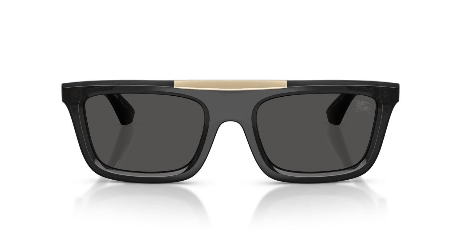 Occhiali da sole Burberry BE 4451U (411287) colore grigio forma rettangolare lenti grigio scuro