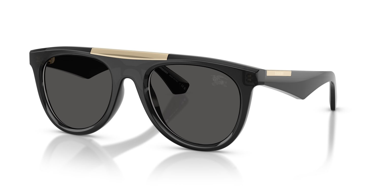 Occhiali da sole Burberry BE 4452U (411287) colore grigio forma aviator lenti grigio scuro
