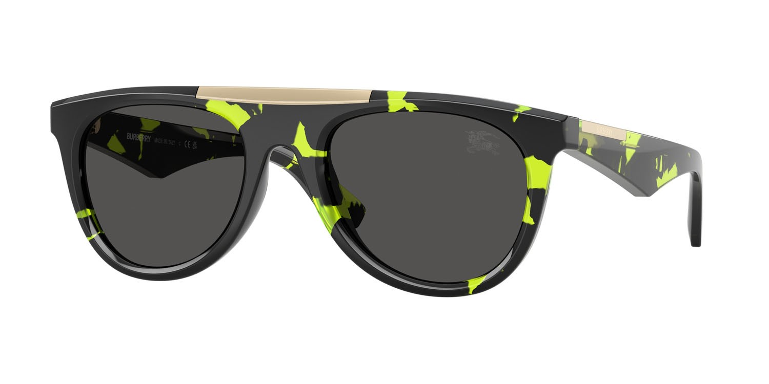 Sunglasses Burberry BE 4452U (412487) color havana verde shape aviator lenses grigio scuro