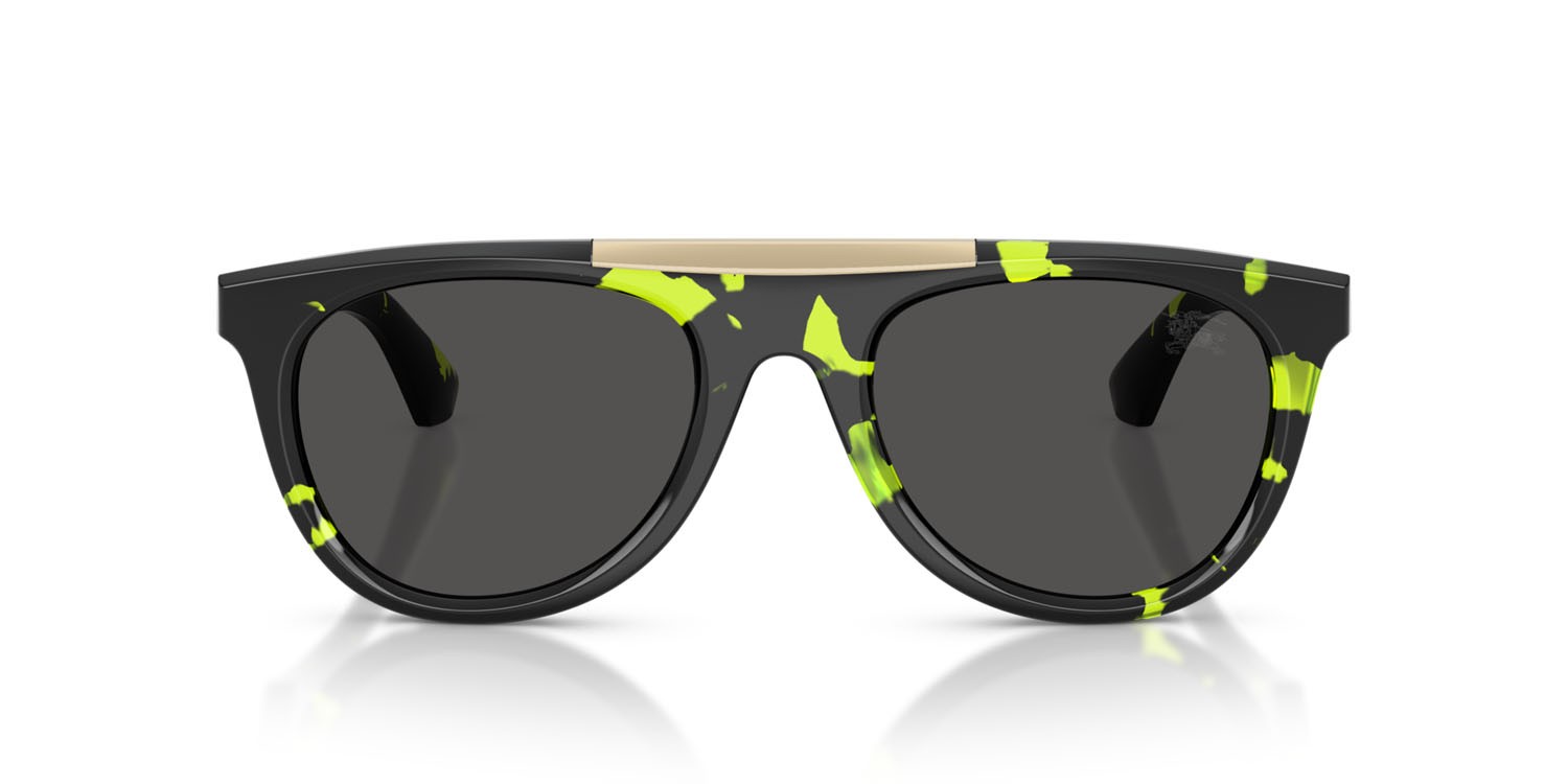 Sunglasses Burberry BE 4452U (412487) color havana verde shape aviator lenses grigio scuro