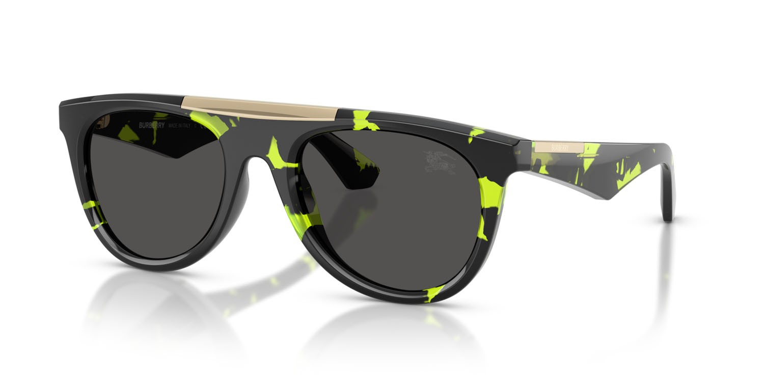 Sunglasses Burberry BE 4452U (412487) color havana verde shape aviator lenses grigio scuro