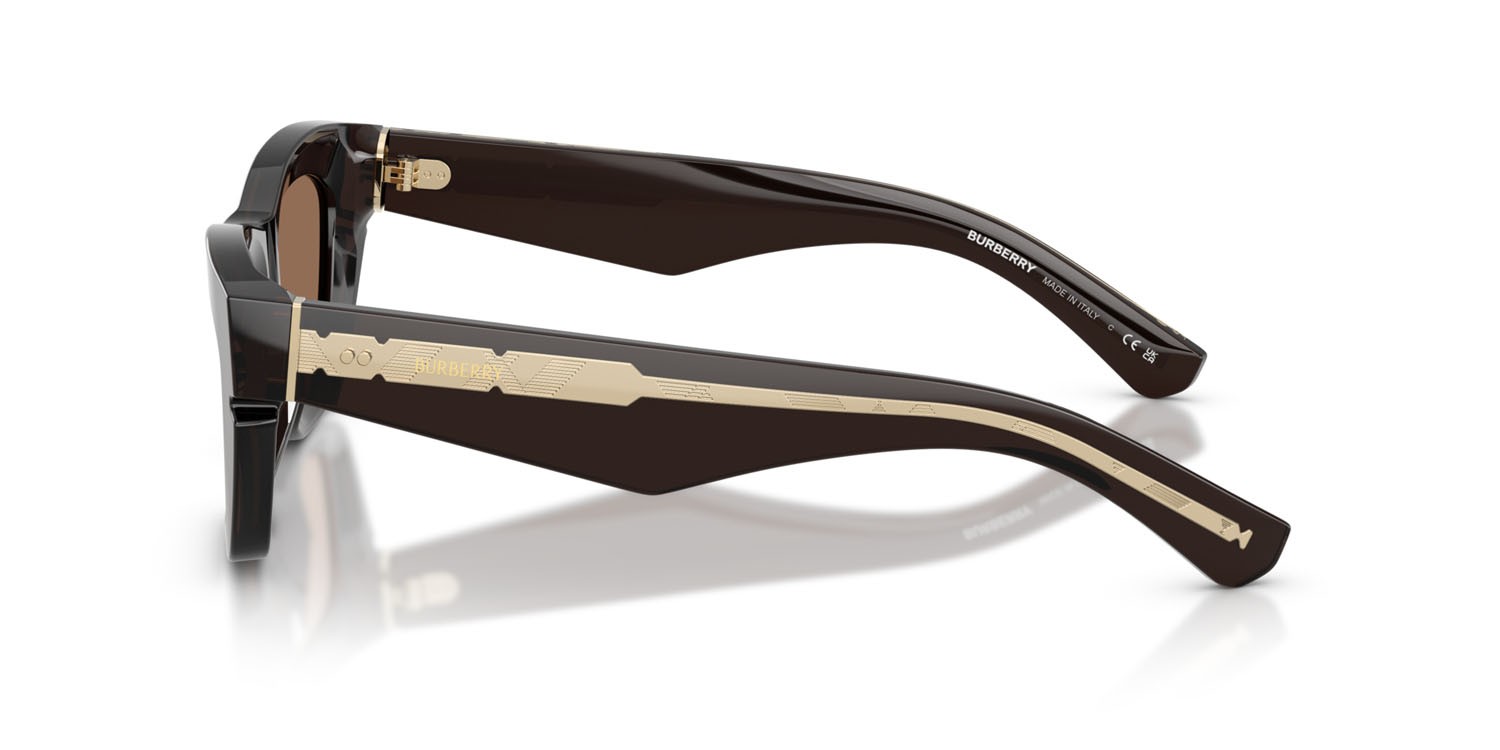 Sunglasses Burberry BE 4454 (411673) color marrone shape cat eye lenses marrone scuro