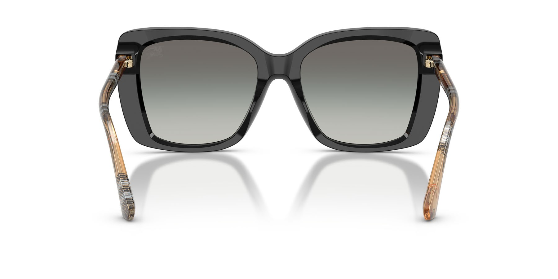 Sunglasses Burberry BE 4456 (416111) color nero shape square lenses sfumato grigio