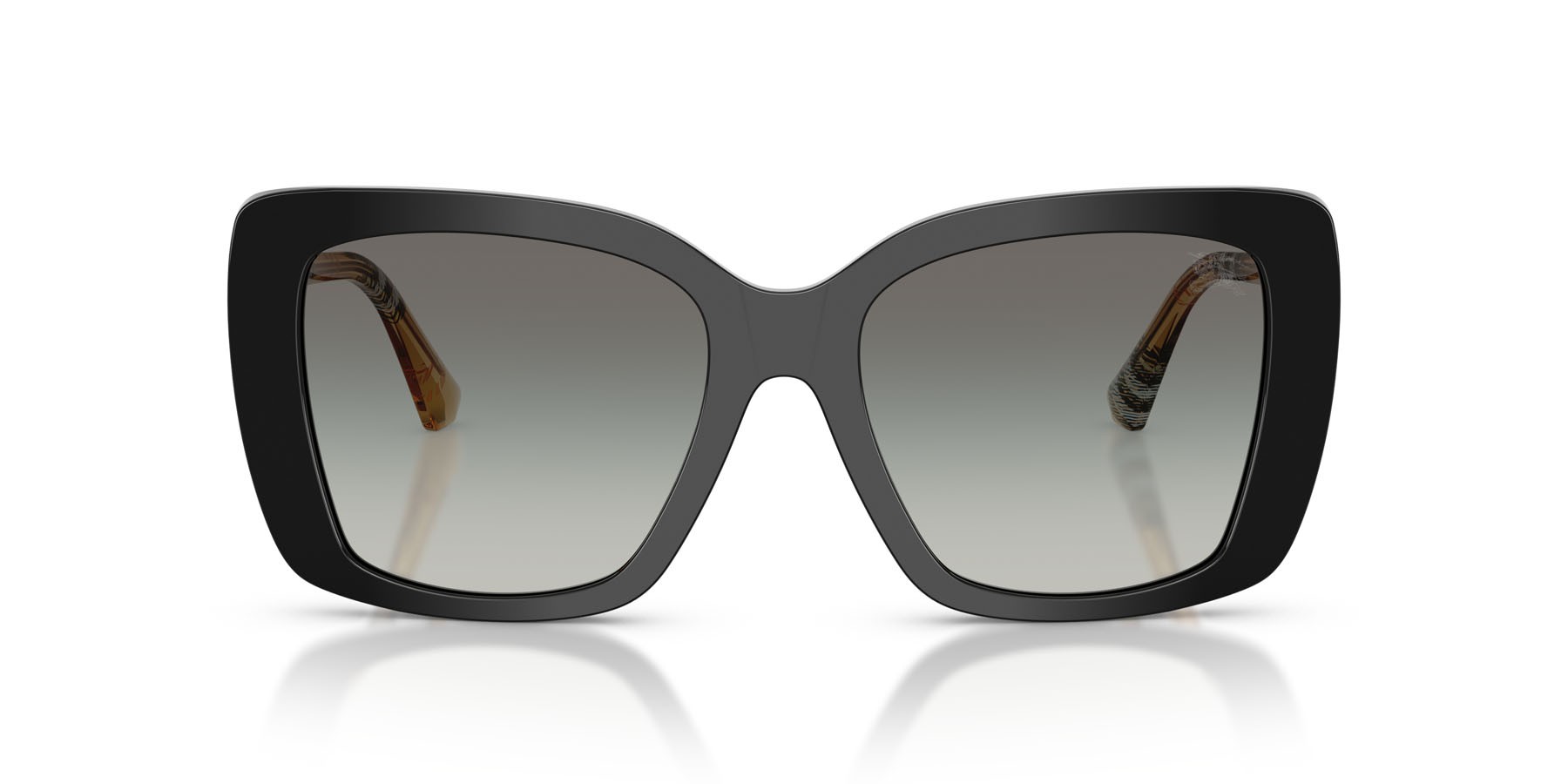 Sunglasses Burberry BE 4456 (416111) color nero shape square lenses sfumato grigio