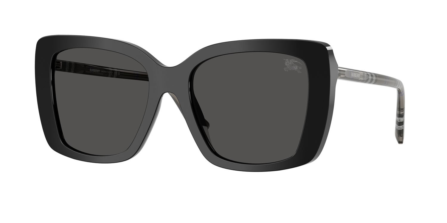 Sunglasses Burberry BE 4456 (416587) color nero shape square lenses grigio scuro