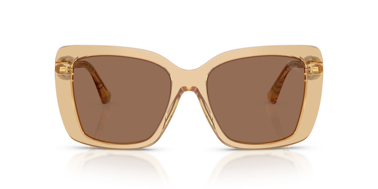 Sunglasses Burberry BE 4456 (416773) color beige shape square lenses marrone scuro