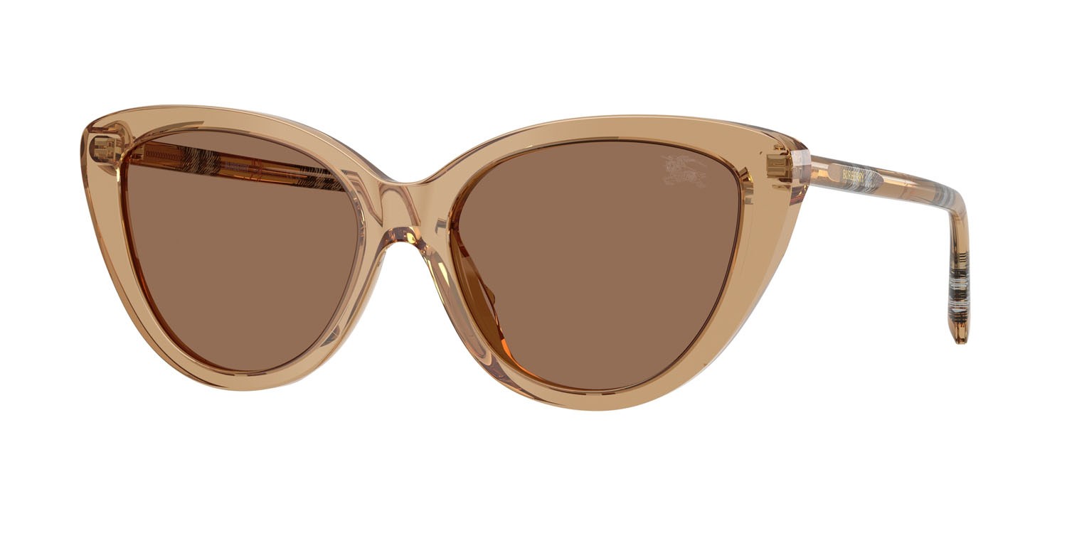 Sunglasses Burberry BE 4457 (416473) color beige shape cat eye lenses marrone scuro