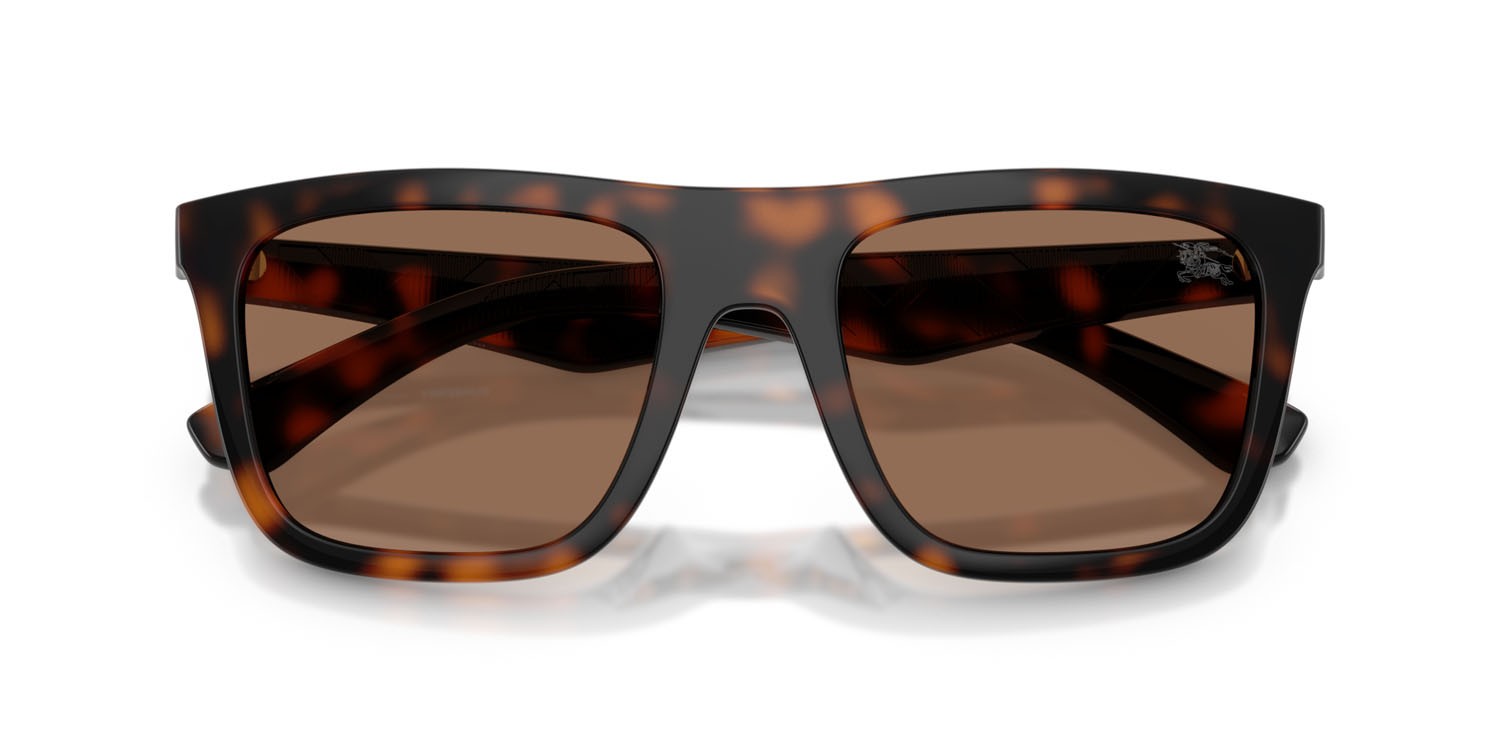 Occhiali da sole Burberry BE 4458U (300273) colore havana scuro forma quadrato lenti marrone scuro