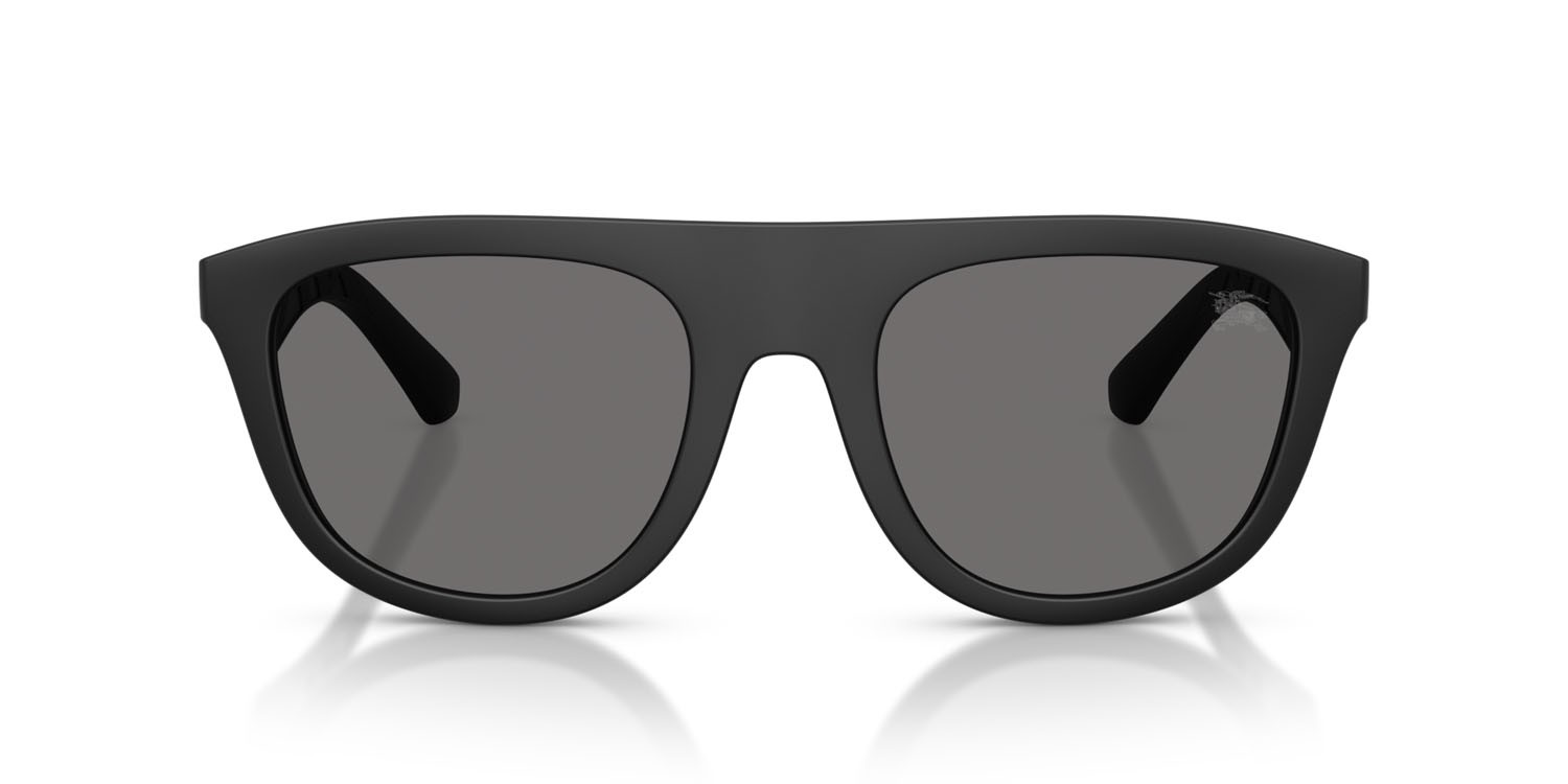 Occhiali da sole Burberry BE 4459U (346481) colore nero opaco forma quadrato lenti polar grigio scuro