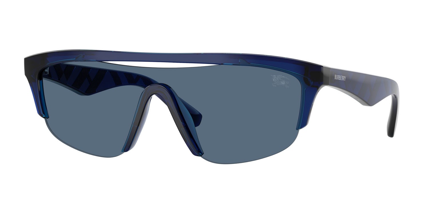Occhiali da sole Burberry BE 4460U (411080) colore blu forma rettangolare lenti blu scuro