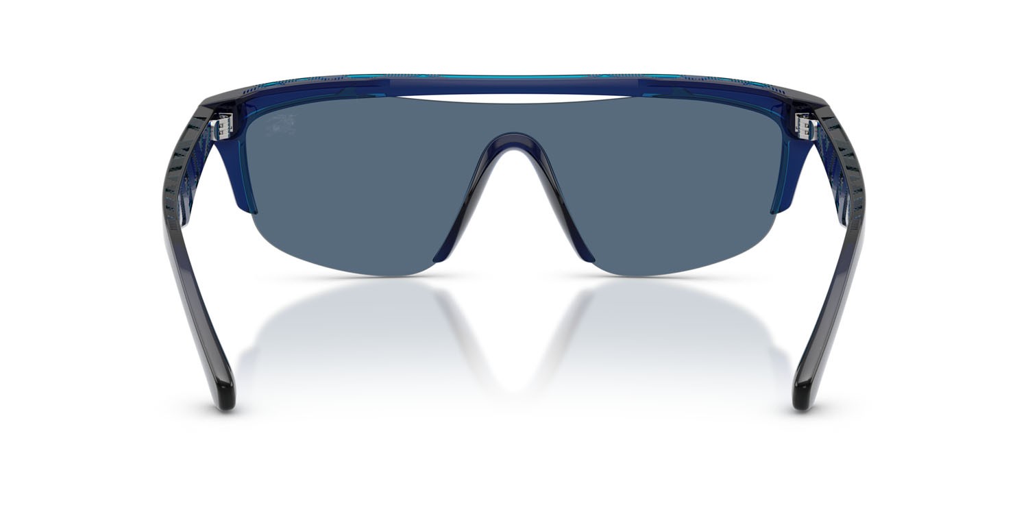 Occhiali da sole Burberry BE 4460U (411080) colore blu forma rettangolare lenti blu scuro
