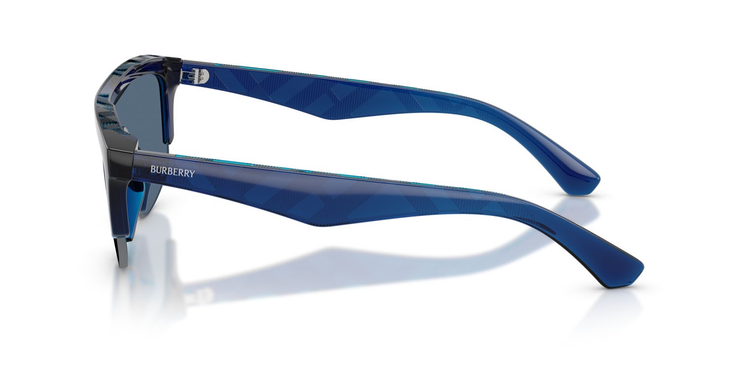 Occhiali da sole Burberry BE 4460U (411080) colore blu forma rettangolare lenti blu scuro