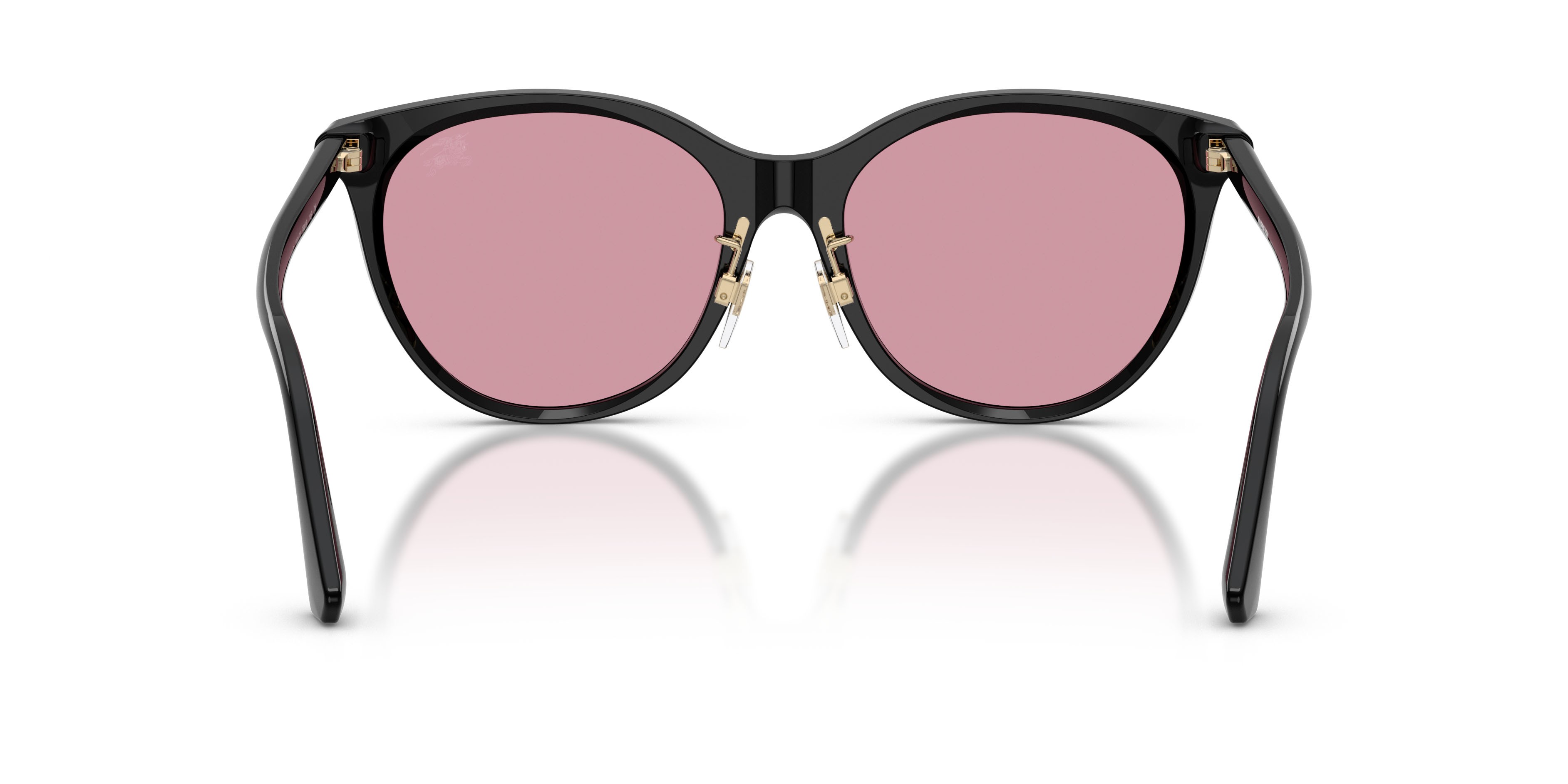 Sunglasses Burberry BE 4464D (300130) color nero shape pantos lenses rosa specchio argento