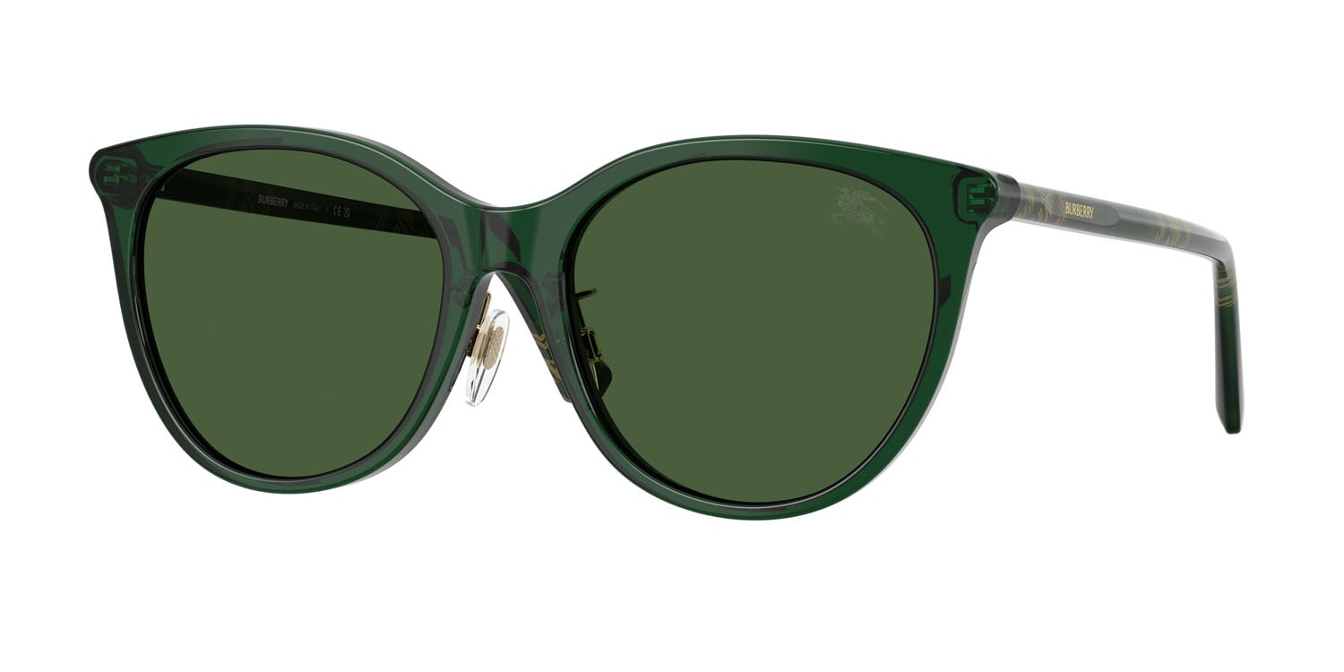 Occhiali da sole Burberry BE 4464D (416271) colore verde forma pantos lenti verde scuro