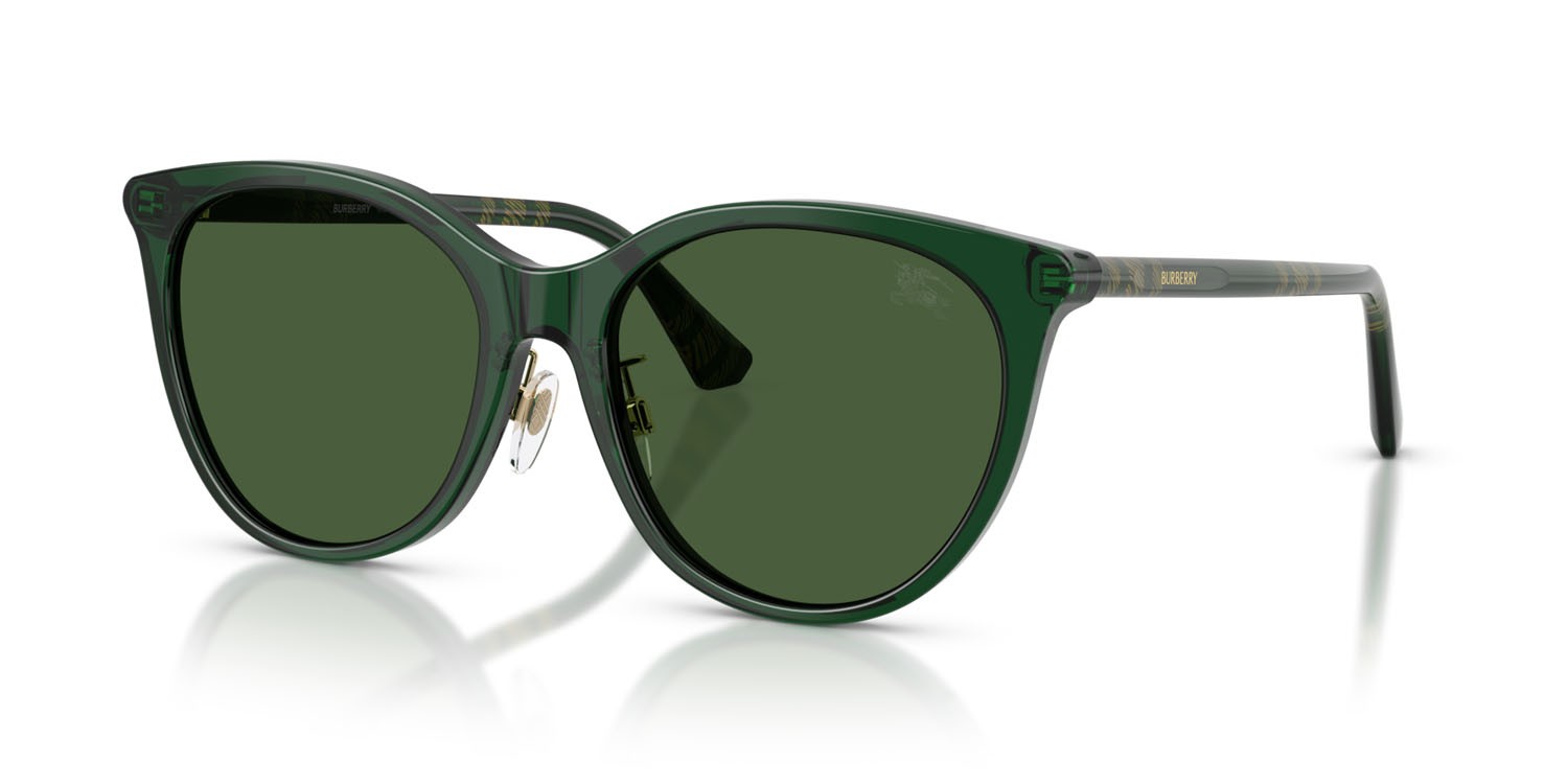 Occhiali da sole Burberry BE 4464D (416271) colore verde forma pantos lenti verde scuro