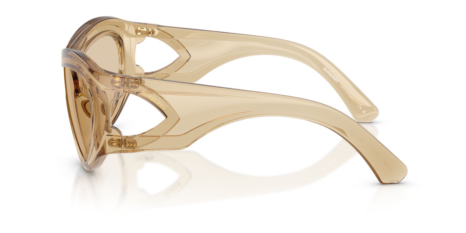 Sunglasses Burberry BE 4465 (412373) color champagne shape irregular lenses marrone chiaro