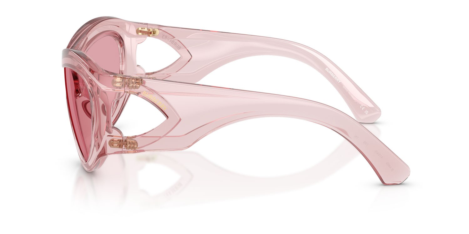 Sunglasses Burberry BE 4465 (4154/5) color rosa shape irregular lenses rosa scuro