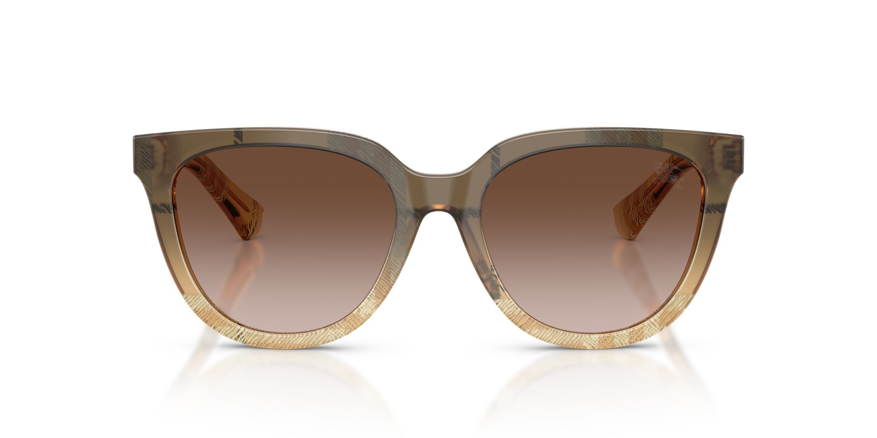 Sunglasses Burberry BE 4469 (420113) color beige a quadri shape pantos lenses marrone sfumato