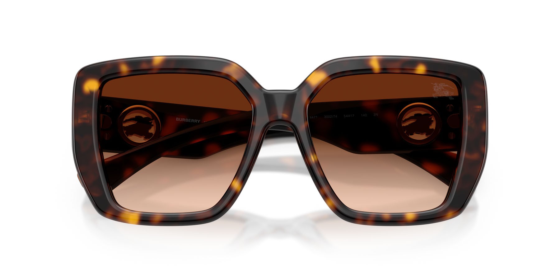 Sunglasses Burberry BE 4471 (300274) color havana scuro shape square lenses marrone sfumato