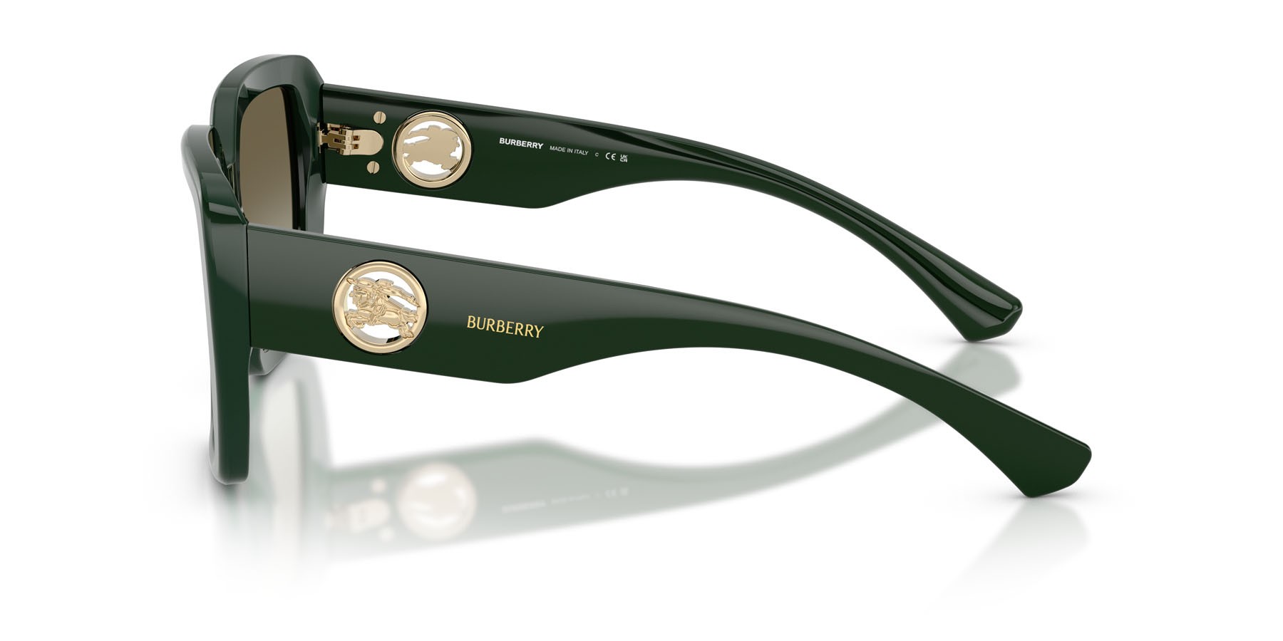 Sunglasses Burberry BE 4471 (42038E) color verde shape square lenses verde sfumato