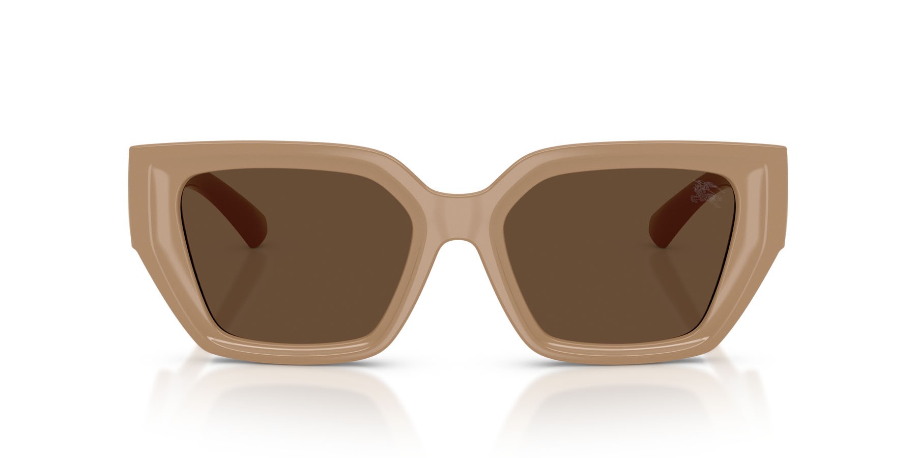 Occhiali da sole Burberry BE 4472U (399073) colore beige forma quadrato lenti marrone scuro