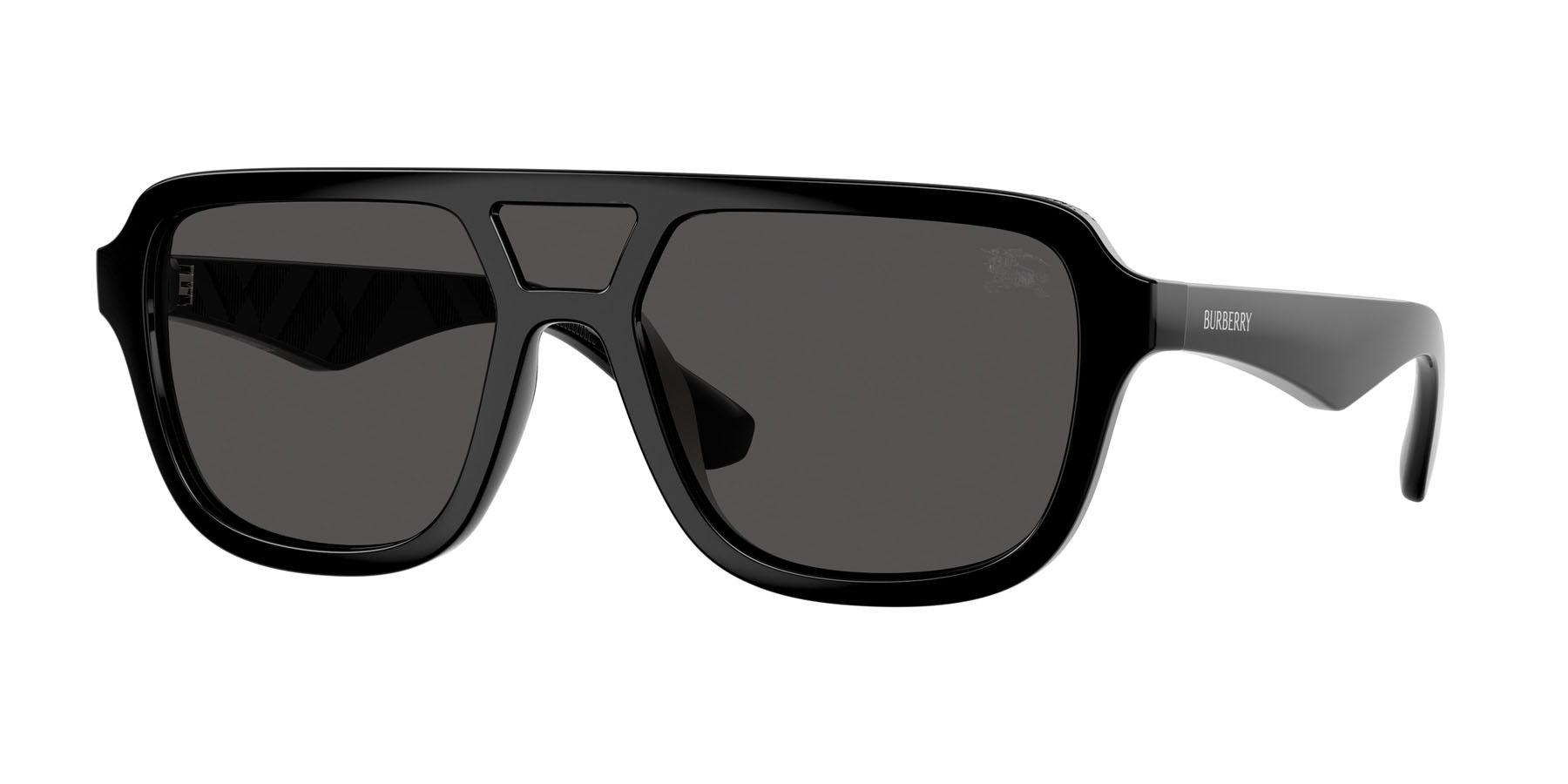 Occhiali da sole Burberry BE 4474U (300187) colore nero forma aviator lenti grigio scuro