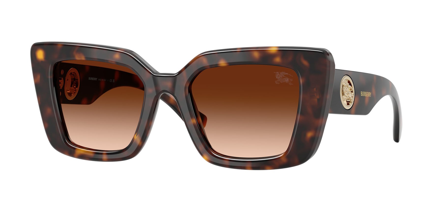 Sunglasses Burberry BE 4476 (300274) color havana scuro shape cat eye lenses marrone sfumato