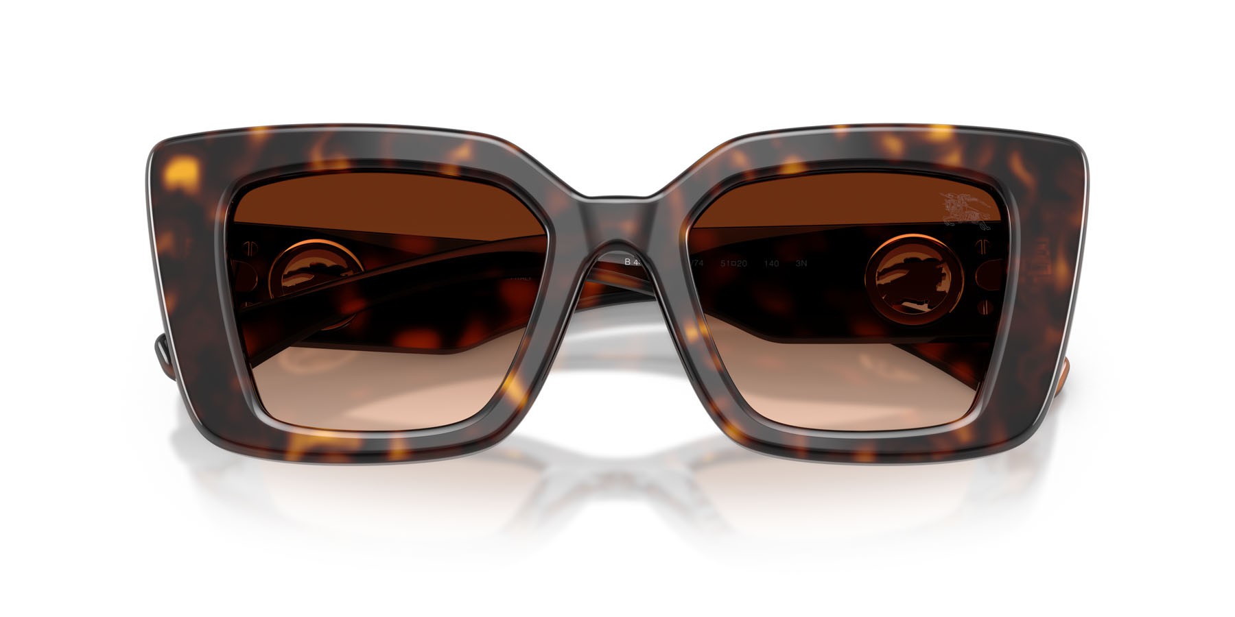 Sunglasses Burberry BE 4476 (300274) color havana scuro shape cat eye lenses marrone sfumato