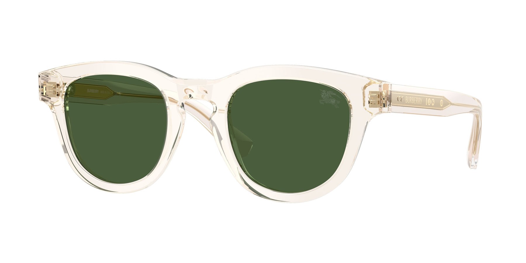 Sunglasses Burberry BE 4477 (420971) color giallo shape pantos lenses verde scuro