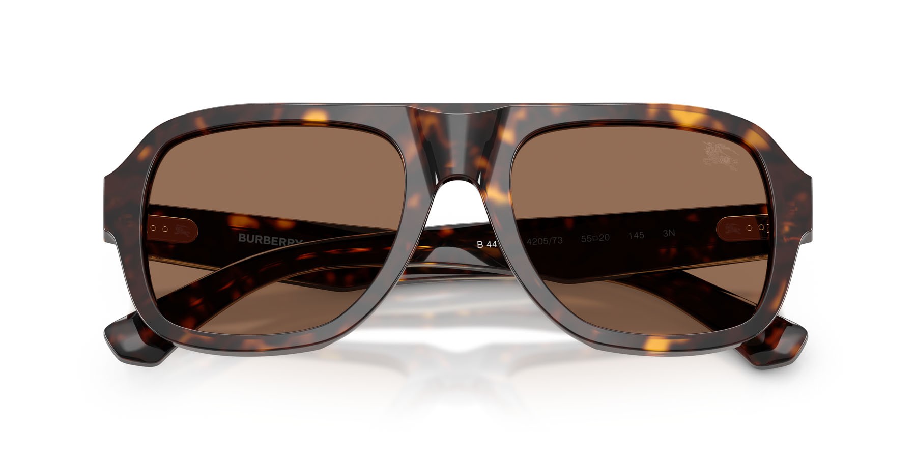 Sunglasses Burberry BE 4478 (420573) color havana scuro shape aviator lenses marrone scuro