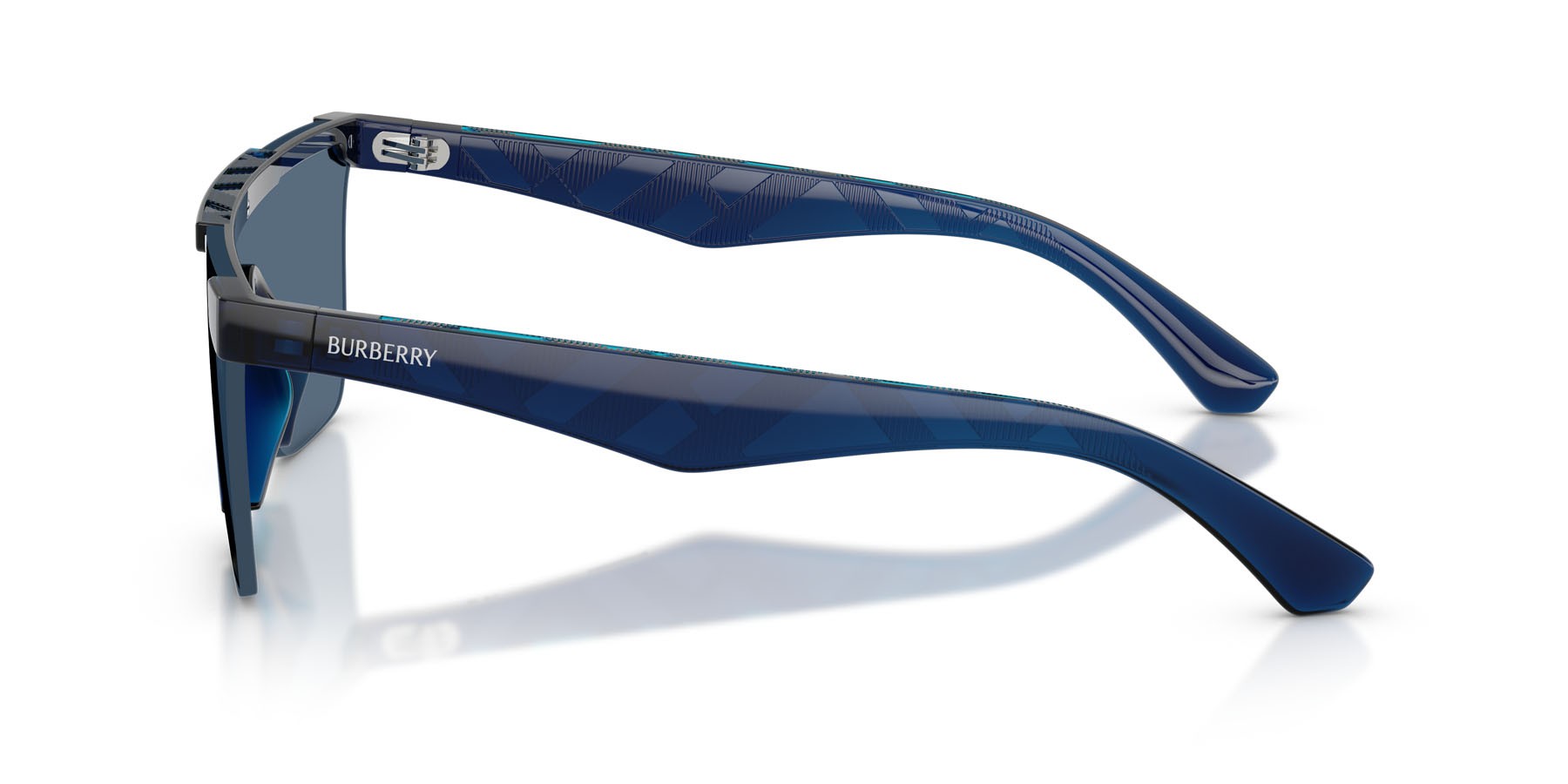 Sunglasses Burberry BE 4480D (411080) color blu shape rectangle lenses blu scuro