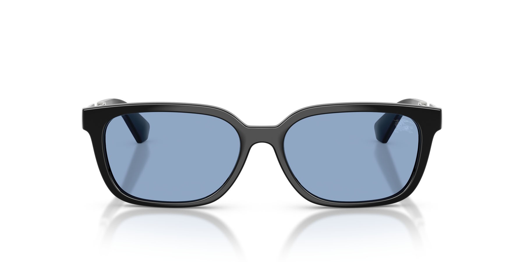 Occhiali da sole Burberry BE 4481D (300172) colore nero forma rettangolare lenti azzurro