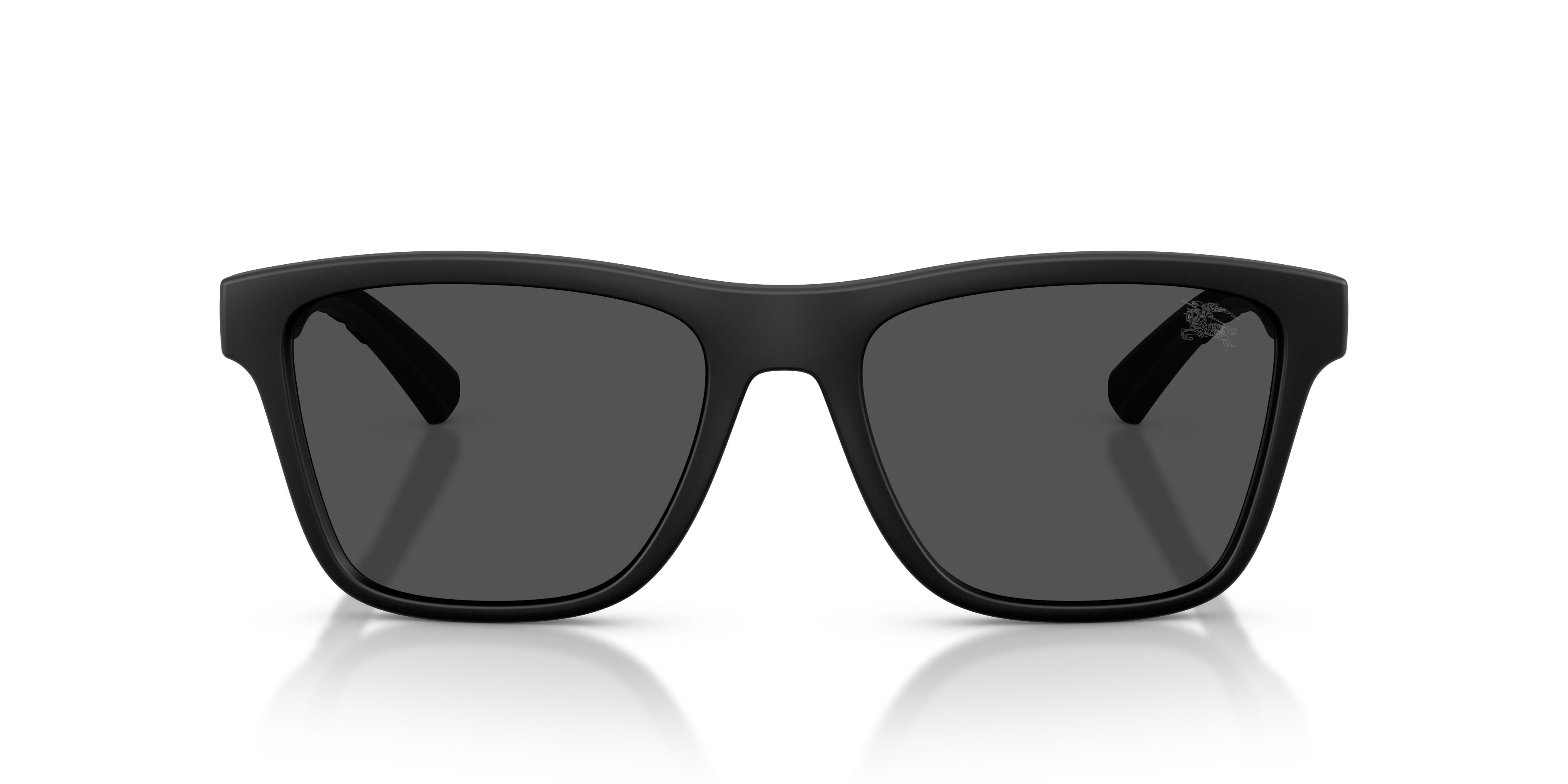 Occhiali da sole Burberry BE 4482U (346487) colore nero opaco forma quadrato lenti grigio scuro