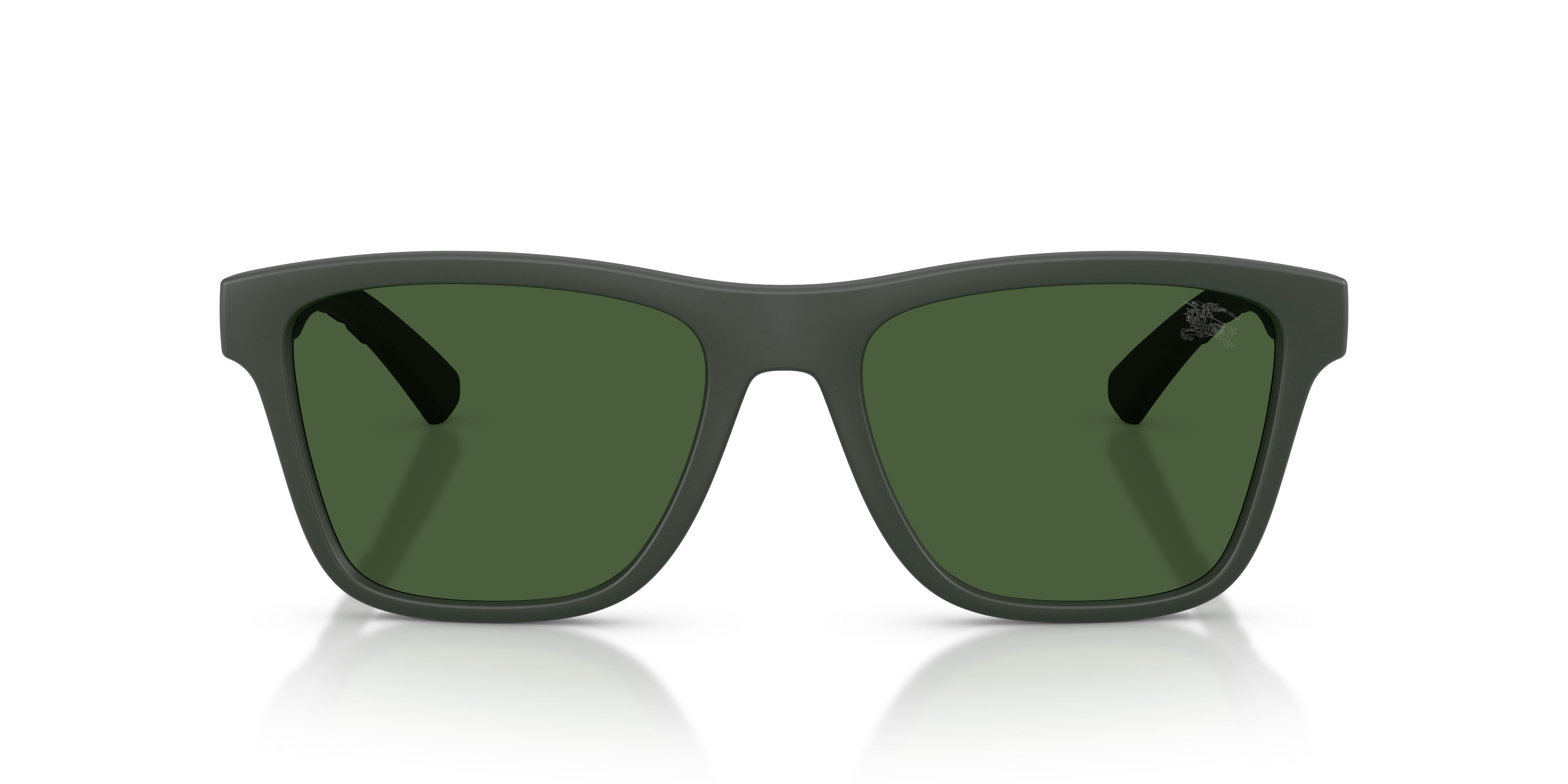 Occhiali da sole Burberry BE 4482U (423271) colore verde opaco forma quadrato lenti verde scuro