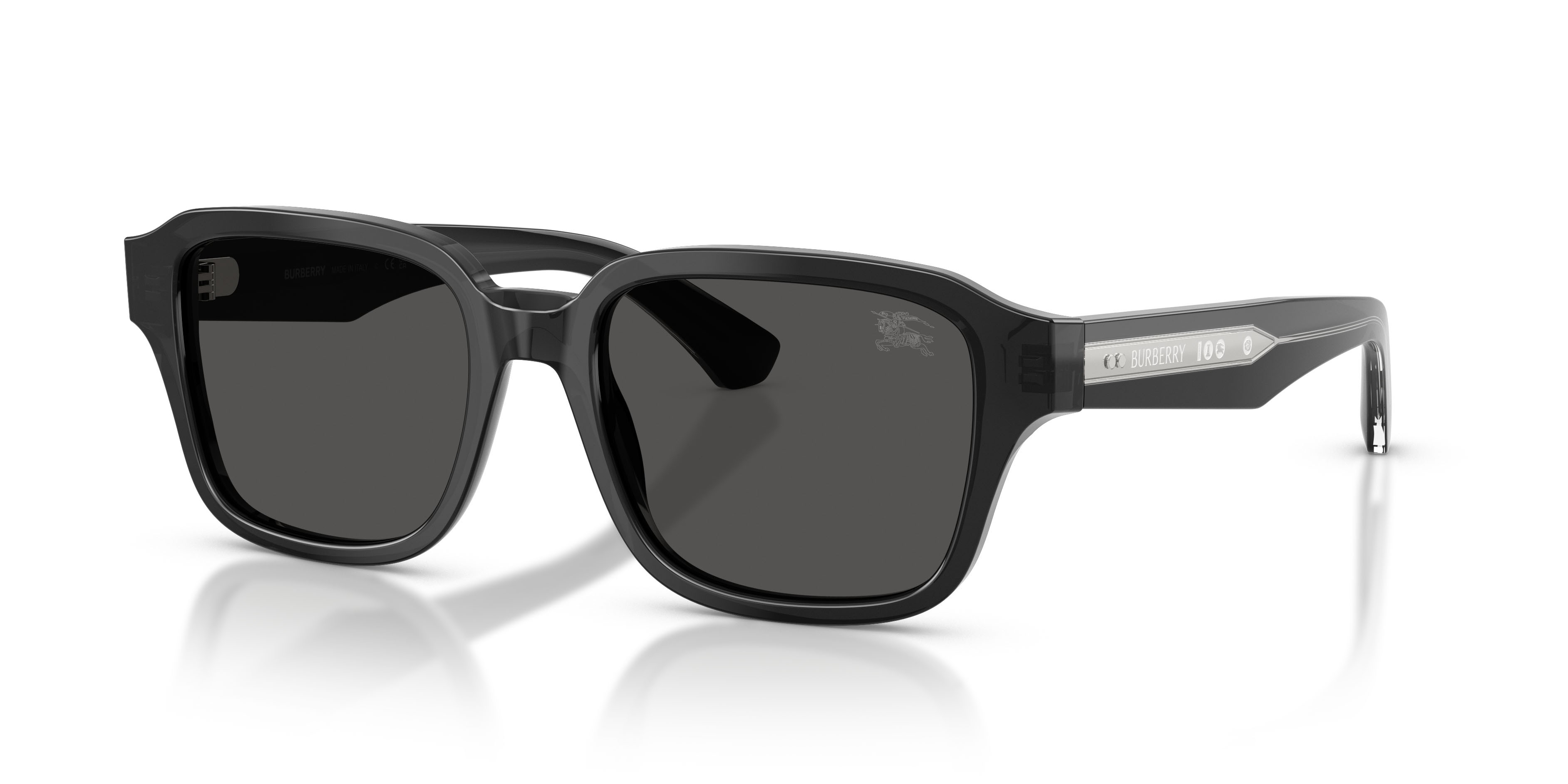 Sunglasses Burberry BE 4484 (421187) color grigio shape square lenses grigio scuro