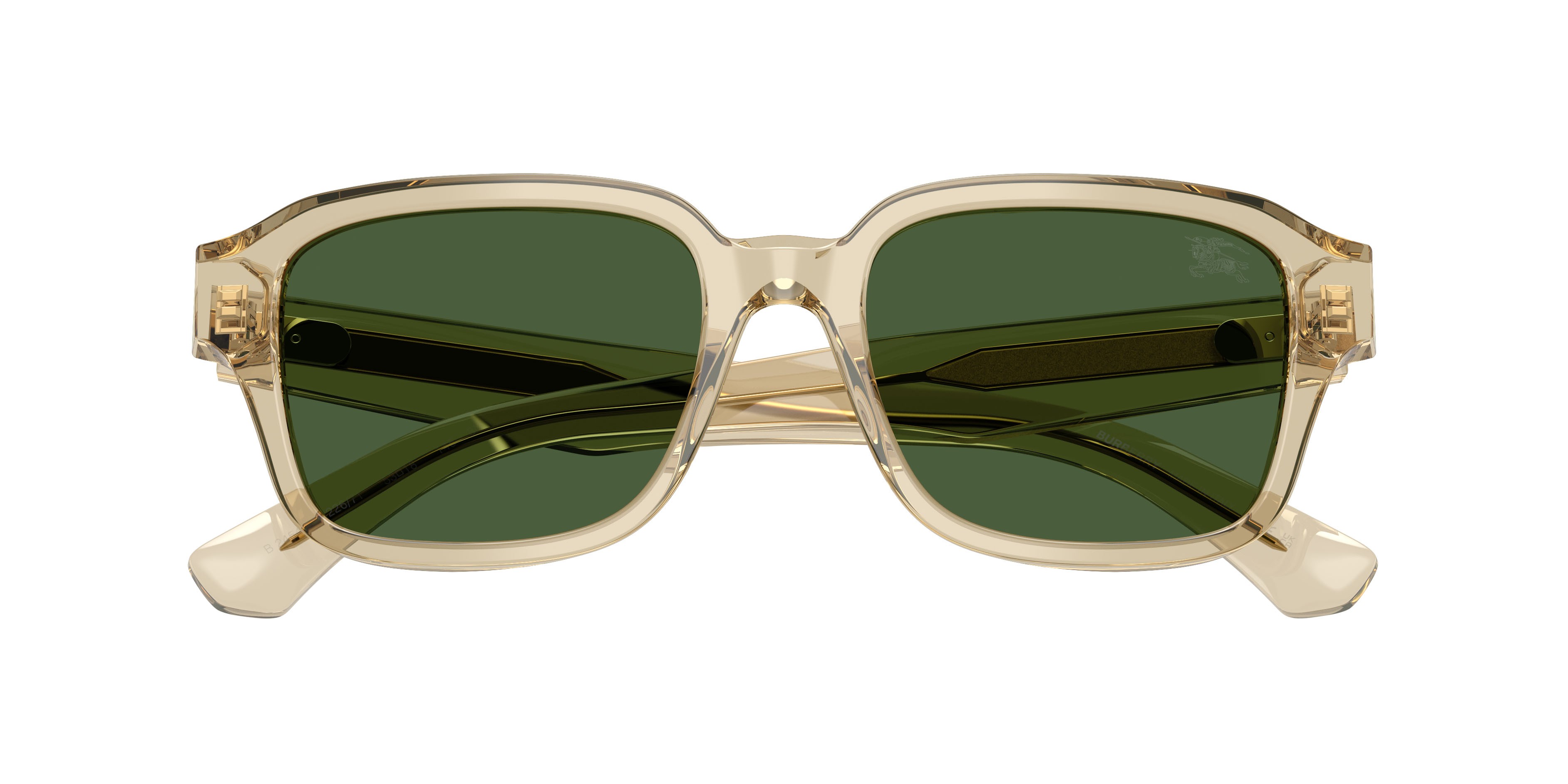 Occhiali da sole Burberry BE 4484 (422671) colore beige forma quadrato lenti verde scuro